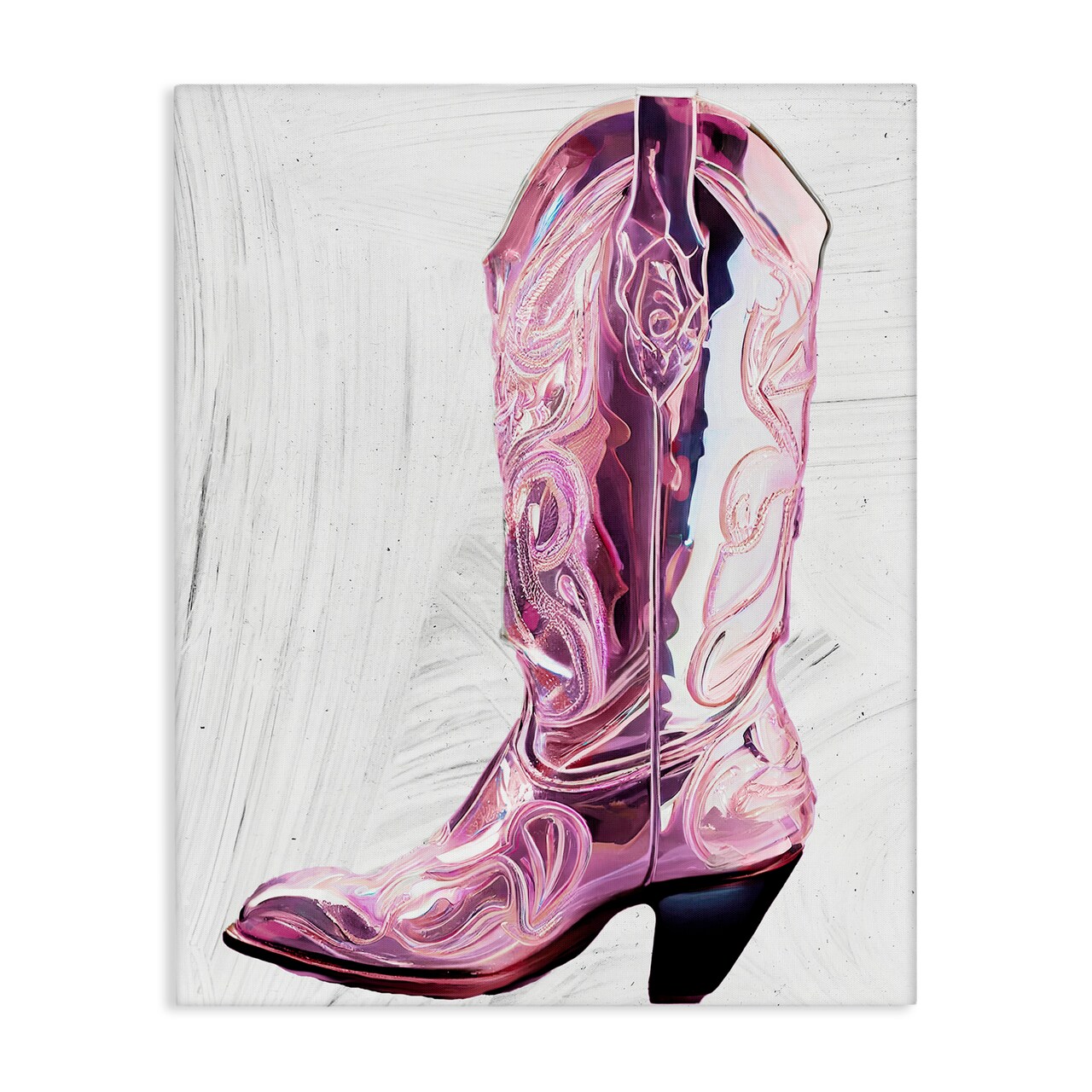 Stupell Industries Cowgirl Cinderella's Boot Canvas, design by Sasha